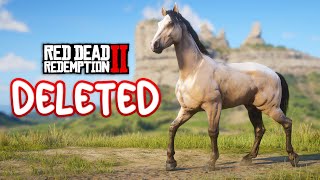 15 BEAUTIFUL DELETED HORSES  Red Dead Redemption 2 [upl. by Honeyman]