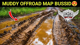 Muddy Off Road Mountain Map for Bus Simulator Indonesia  Offroad Map Bussid  Mountain Off Road Map [upl. by Ingelbert]