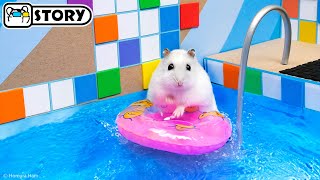 The Awesome Hamster Ball Pool Maze 🐹 Homura Ham Pets [upl. by Faxan]