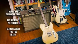 Magnatone Twilighter Stereo  Seymour Duncan FiveTwo Tele Pickups [upl. by Adnil]