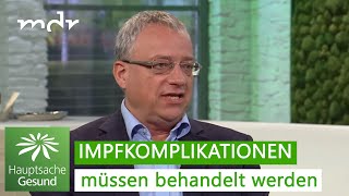 CoronaSchutzimpfung  Prof Harald Matthes über Impfkomplikationen  Hauptsache gesund  MDR [upl. by Azeria]