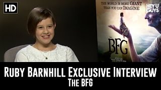 Ruby Barnhill Exclusive Interview  The BFG [upl. by Nollaf]