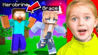 FaZe H1ghSky1 SCARES 5 Year Old W HEROBRINE In Minecraft ScArY [upl. by Gilbertina]