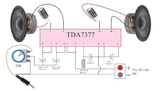 TDA7377 Amplifier Circuit Diagram TDA7377 Stereo Amplifier TDA7377 Subwoofer Amplifier TDA7377 21 [upl. by Rubinstein]