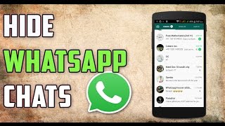 How To Hide WhatsApp Chat Conversations  Hindi [upl. by Arrac]