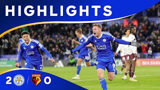 VARDY DOUBLE ⚽ ⚽  Leicester City 2 Watford 0 [upl. by Edgar]