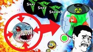 Agario HACKED POPSPLIT NEW FUNNY AGARIO TROLL  BEST AGARIO BAITS [upl. by Jenn]