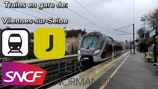 TER et Transilien J en gare de VilennessurSeine [upl. by Orly]