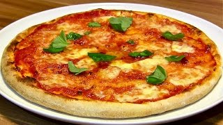 PizzateigPizza selber machenPizza Margherita wie aus dem Steinbackofen [upl. by Clorinda318]