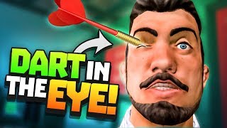 MAN GETS A DART IN THE EYE  Drunkn Bar Fight  VR HTC Vive Pro Gameplay [upl. by Erbua]