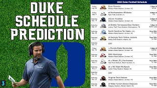 Duke 2024 Schedule Preview and Prediction [upl. by Shaine]