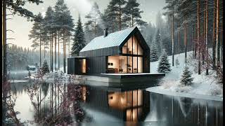 1 Hour Cozy Cabin with Snowfall amp Lofi Beats – Relaxing Study amp Background Ambiance [upl. by Domela]