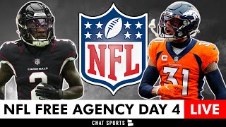 NFL Free Agency 2024 LIVE Day 4 Latest Signings News Tracker  Arik Armstead Sam Howell Trade [upl. by Reprah]