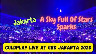 quot Jakarta A Sky Full Of Starquot  Spark  Coldplay Music Of The Sphere Live at Stadiun GBK Jakarta2023 [upl. by Engapmahc587]