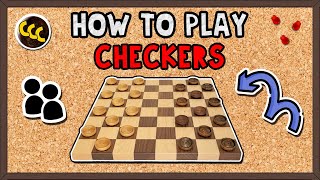 How to Play CHECKERS  Quick Guide [upl. by Derdlim368]