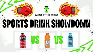 Hydration showdown Prime vs Gatorade vs Powerade vs Body Armor Who will be the best [upl. by Nednarb]