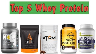 Top 5 Whey Protein in india [upl. by Nolyat]