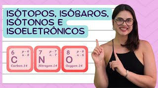 Aula 25  Isótopos isóbaros isótonos e isoeletrônicos [upl. by Olympias]