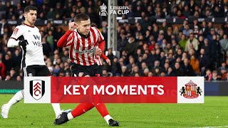 Fulham v Sunderland  Key Moments  Fourth Round  Emirates FA Cup 202223 [upl. by Adniralc]