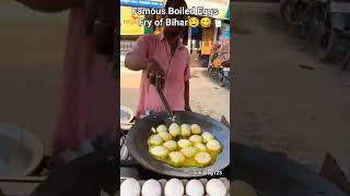 Famous Boiled Eggs Fry of Bihar shorts eggsfry patnastreetfood [upl. by Maccarthy]