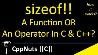 sizeof operator in C [upl. by Notsniw]