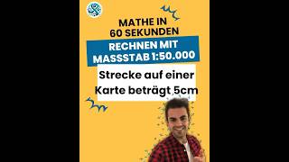 Rechnen mit einem Maßstab von 150000 Mathe lernen mit Mathetipps 🧮🫶🏻 [upl. by Cissiee]