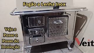 Fogão a Lenha em Inox Veit nº 1 [upl. by Enutrof709]