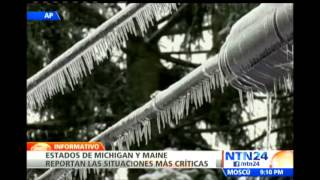 Fuerte invierno en el centro y oeste de Estados Unidos deja un saldo de 17 muertos [upl. by Oinotnaesoj530]