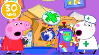 Crafting Cardboard Houses 📦  Peppa Pig Full Episodes [upl. by Imekawulo]