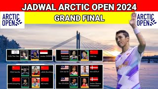 JADWAL FINAL ARCTIC OPEN 2024 BADMINTON HARI INI ¬JONATHAN CHRISTIE vs CHOU TIEN CHEN [upl. by Hallee15]