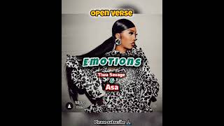 Tiwa Savage ft Asa  Emotions  Freebeat Open Verse Instrumental Beat  Hook Afrobeat by Triple V [upl. by Lettig]