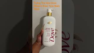 Trying The New Dove Melanin Even Tone Body Wash bodycare skincare [upl. by Huntley]