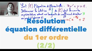 Terminale S Résolution équation différentielle du 1er ordre 22 [upl. by Dodie]