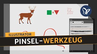 Illustrator für Einsteiger amp Aufsteiger PinselWerkzeug [upl. by Waylin389]