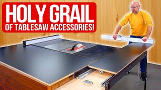 DIY Sliding Crosscut Table Ultimate Tablesaw Accessory [upl. by Ajnot568]