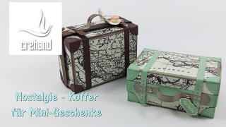 Nostalgischer Reisekoffer als Verpackung mit Stampin Up [upl. by Ninel276]