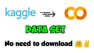 How to load kaggle dataset into google colab without downloading [upl. by Minsk]