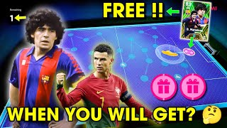 When you can Get Free epic Maradona Ronaldo Like Free neymar Card in eFootball 2024 Mobile 🤩🤔 [upl. by Lucchesi]