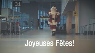 YQB vous souhaite de joyeuses Fêtes  Aéroport international JeanLesage de Québec [upl. by Vokaay]