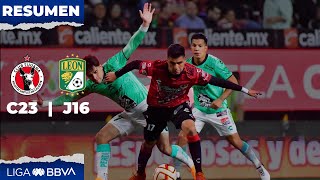 Resumen Xolos vs León  Liga BBVA MX  Clausura 2023  Jornada 16 [upl. by Sakram]