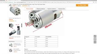 775 DC Motor from Banggood  Are the specifications correct [upl. by Aerbma]