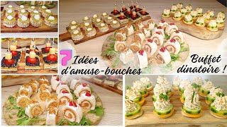 ✨5 IDÉES DAMUSEBOUCHES SANS CUISSON POUR APÉRITIFS DINATOIRE FÊTESBUFFET RAPIDE ET ÉCONOMIQUE 🤑 [upl. by Lauren]