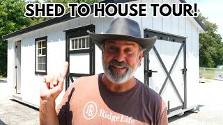 Shed To House Is Ready  FULL TOUR  See Where Its Built  Twin City Barns Tour [upl. by Dene]