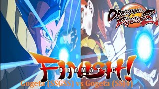 Dragon Ball FighterZ Gogeta SSGSS vs Gogeta SSJ4 Dramatic Finish [upl. by Eemla348]