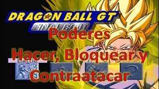 PSX Dragon Ball GT Final Bout  TecnicasPoderes como hacer bloquear o contraatacar [upl. by Sirah576]