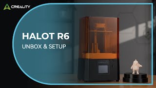 Creality 3D Halot R6 Resin 3D Printer Unboxing and Setup [upl. by Ydnal]