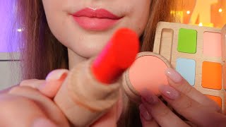 asmr doing your wooden makeup 💄 [upl. by Dearden]