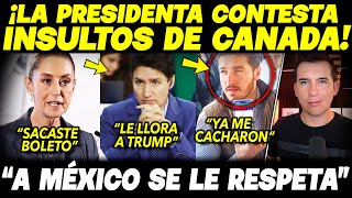 SAN LUNES CLAUDIA AMANECIO BRAVA ¡RESPONDE INSULTOS DE CANADA SAMUEL HASTA EL CUELLO [upl. by Tiana]