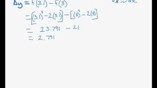 Comparing delta y and the differential of y [upl. by Ramas72]