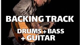 🎸Rock Pop  BACKING TRACK  Drums  Acoustic guitar  Bass  90 BPM  G minor  quotInmortalquot [upl. by Esirrehc]